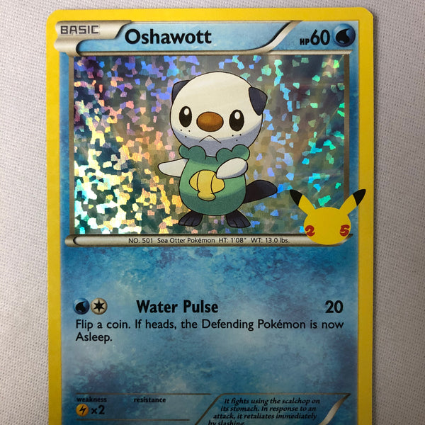 oshawott pokemon card mcdonalds Oshawott 21/25 Holo Pokemon 25th Anniversary McDonalds Promo Card 2021