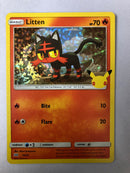 Litten 15/25 Holo Pokemon 25th Anniversary McDonald’s Promo Card 2021 NM
