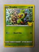 Grookey 8/25 Holo Pokemon McDonalds 25th Anniversary Promo Card 2021 NM