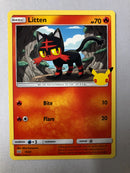 Litten 15/25 Non-Holo Pokemon 25th Anniversary McDonald’s Promo Card 2021 NM