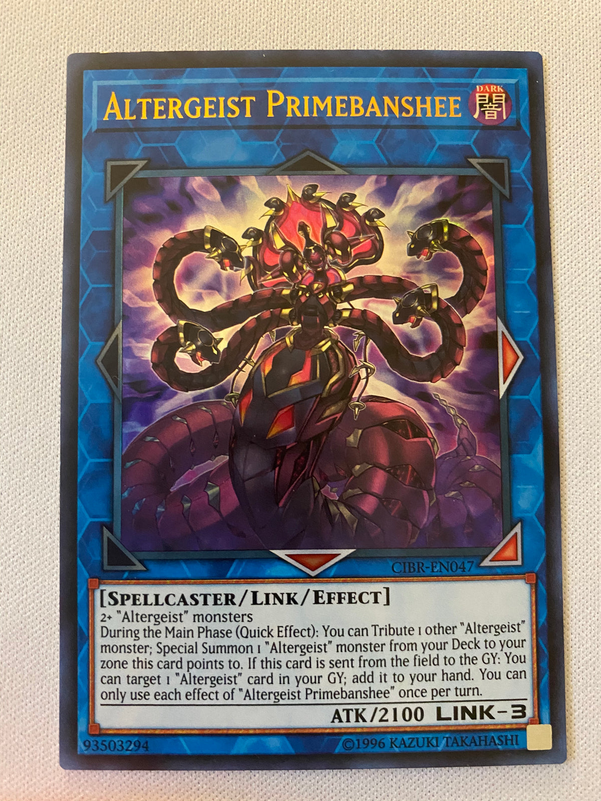 Yugioh Altergeist Primebanshee CIBR-EN047 1st Edition Ultra Rare Near