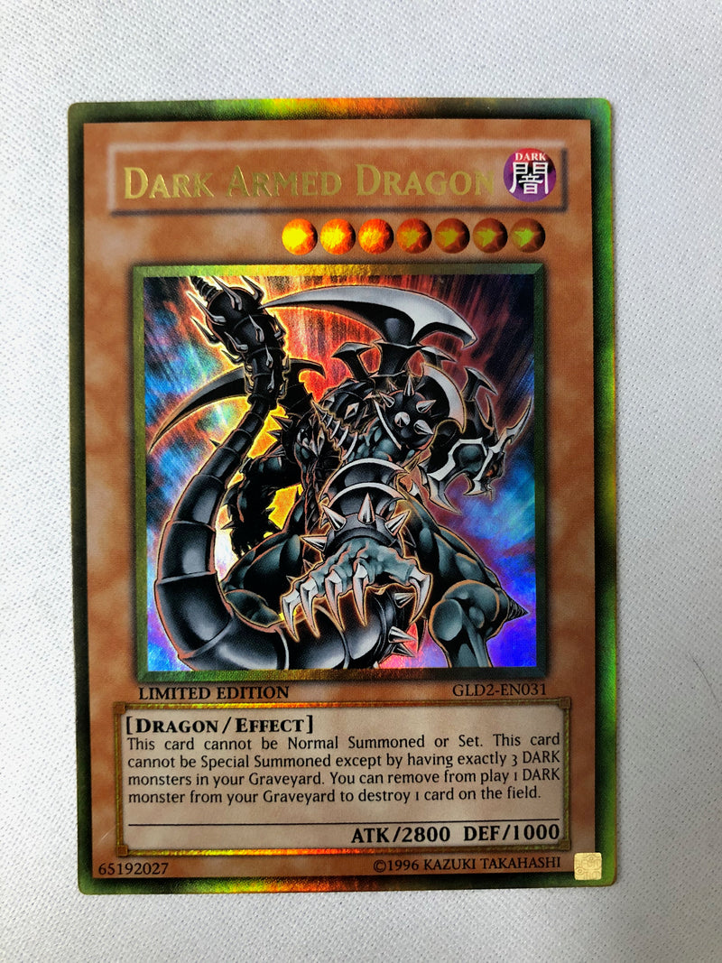 Yugioh Dark Armed Dragon GLD2-EN031 Gold Rare Limited Edition Near Mint