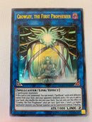 Yugioh Crowley, the First Propheseer  DUPO-EN028 1st Edition Ultra Rare NM