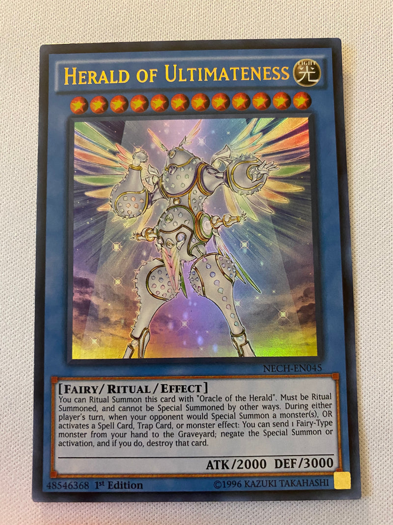 Yugioh Herald of Ultimateness NECH-EN045 1st Edition Ultra Rare Near M Yugioh Herald of Ultimateness NECH-EN045 1st Edition Ultra Rare Near M