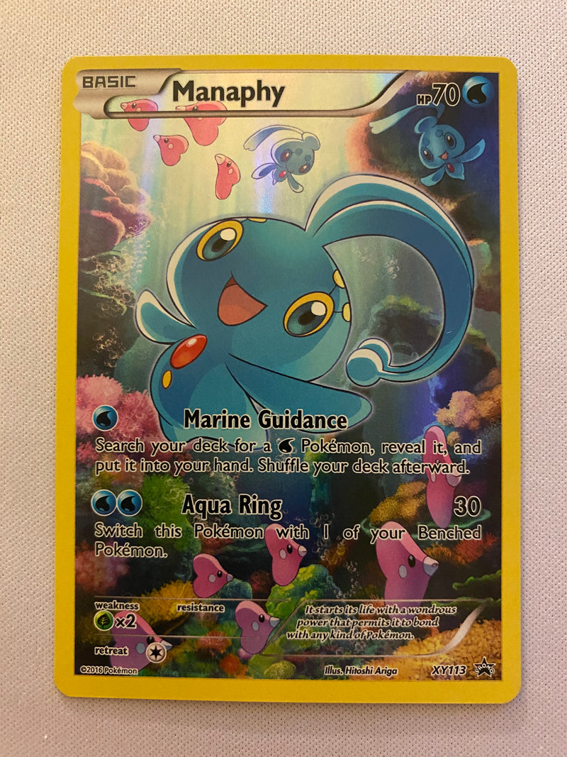 Manaphy  XY113  Black Star Promo  Mythical Collection Box Pokemon Card NM