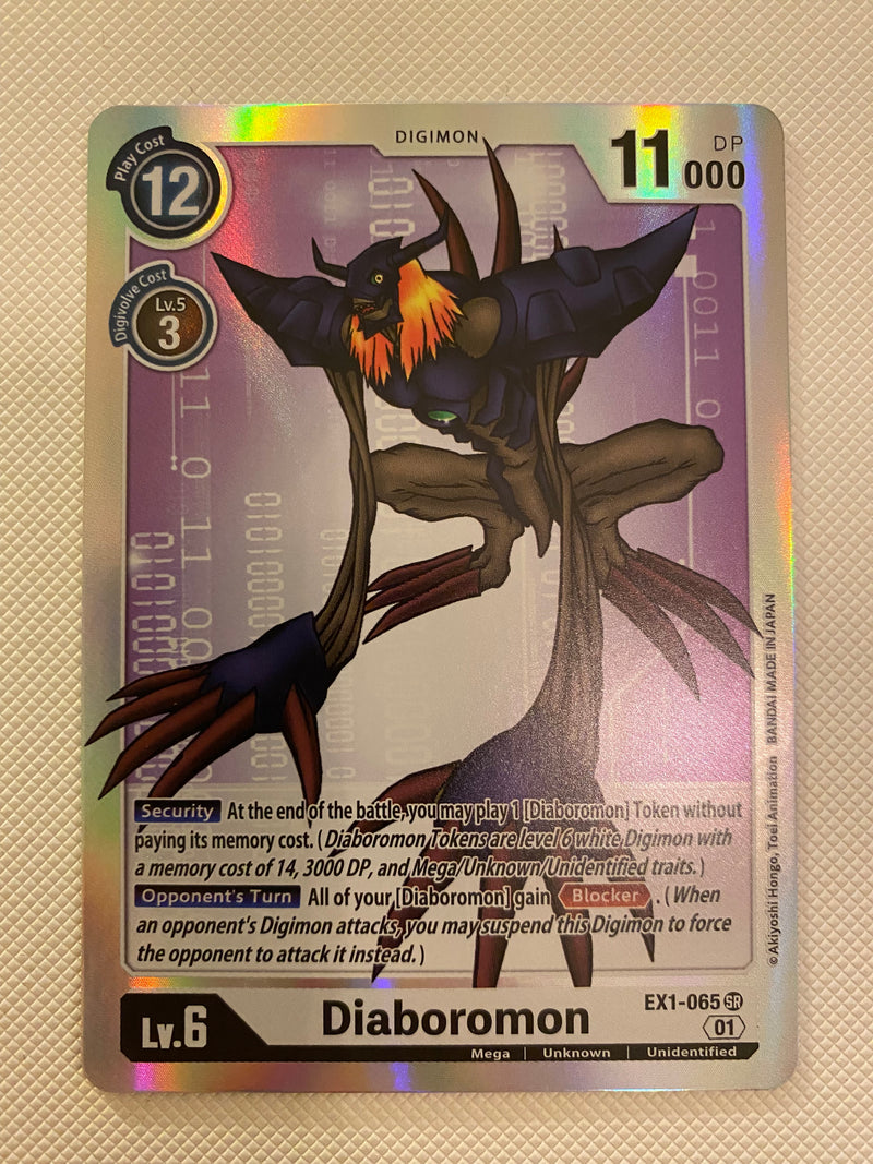 Digimon TCG Diaboromon  EX1-065 SR Holo Classic Collection Near Mint
