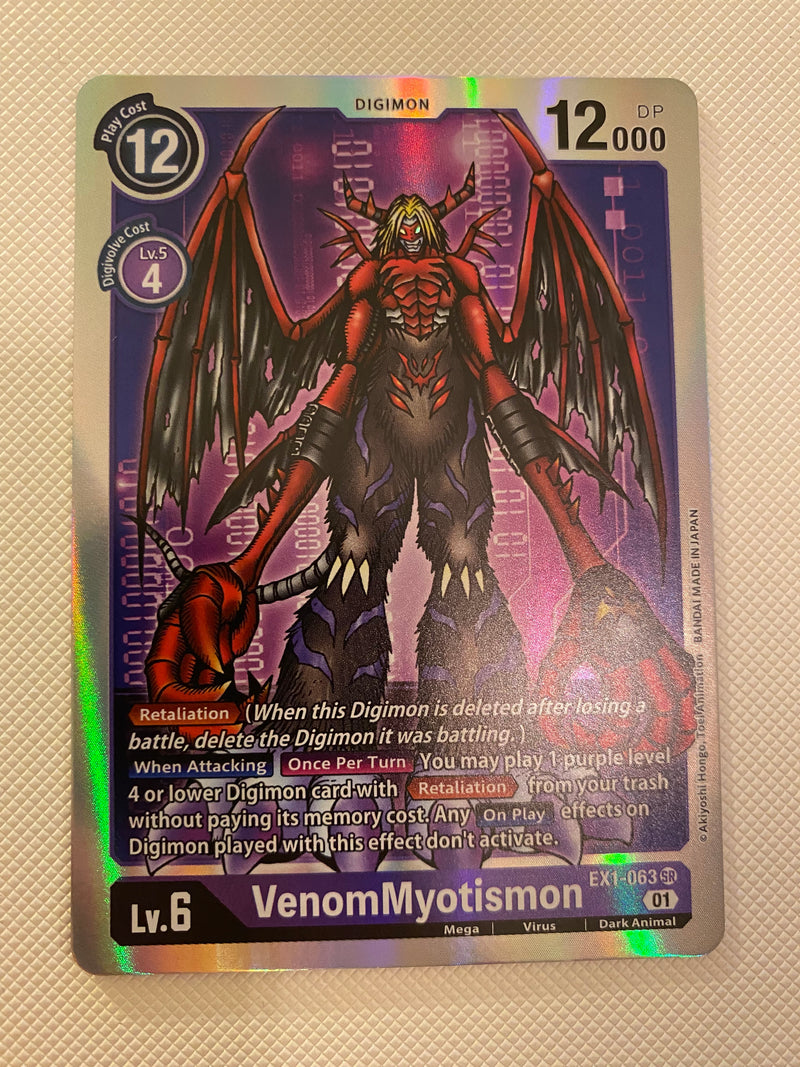 Digimon TCG VenomMyotismon  EX1-063 Holo Rare Classic Near Mint