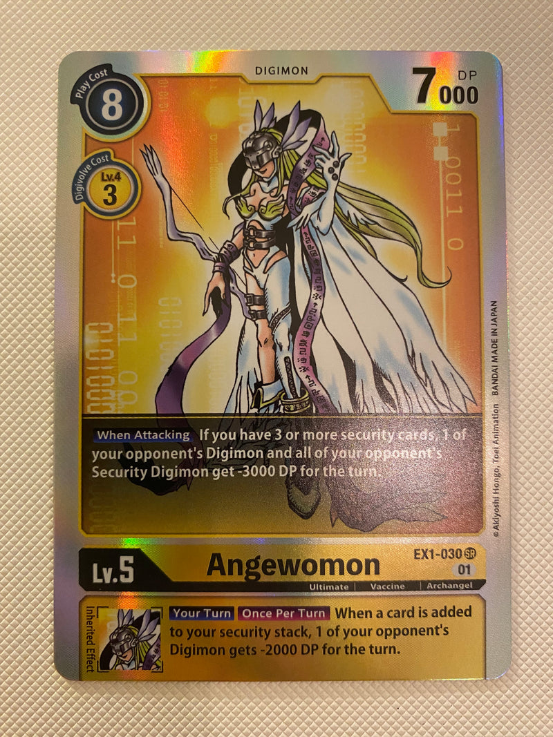 Digimon TCG Angewomon  EX1-030 Holo Raer Classic Collection Naer Mint