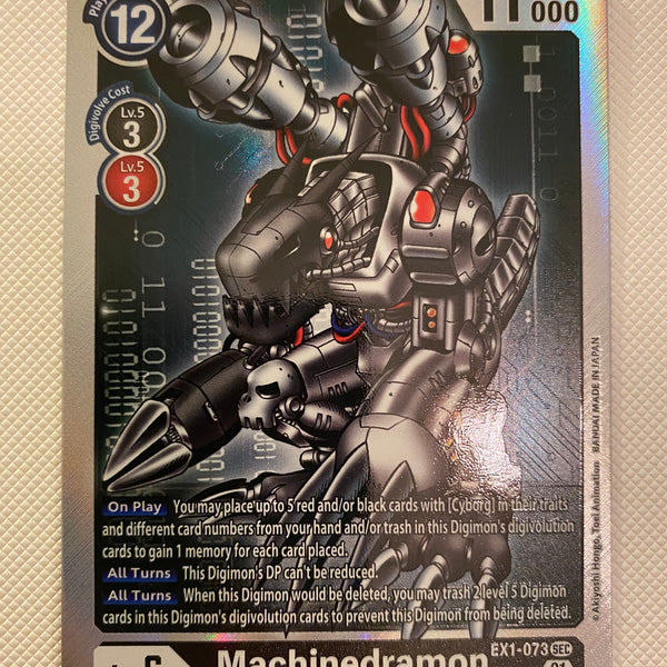 Digimon TCG Machinedramon EX1-073 Secret Rare Near Mint