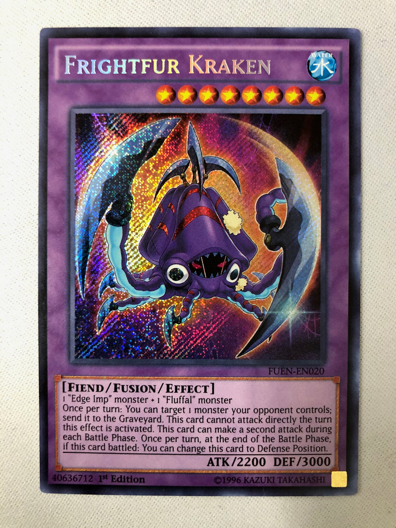 yugioh frightfur cards Yugioh Frightfur Kraken FUEN-EN020 Secret Rare 1st Edition NM