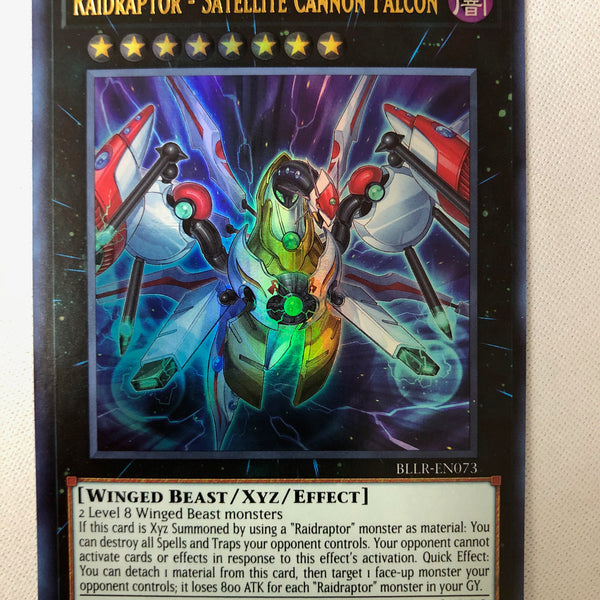 Yugioh Raidraptor - Satellite Cannon Falcon BLLR-EN073 Ultra Rare 1st Yugioh Raidraptor - Satellite Cannon Falcon BLLR-EN073 Ultra Rare 1st