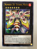 Yugioh Number:28 Titanic Moth DUSA-EN013 Ultra Rare 1st Editon NM