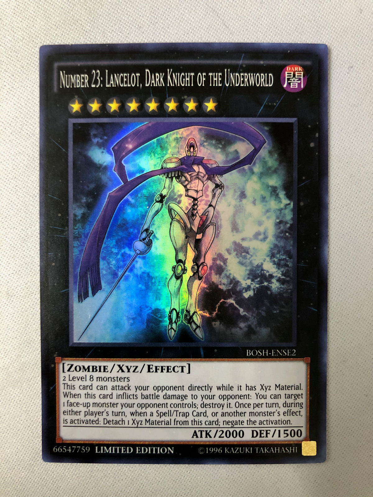 Yugioh Number 23: Lancelot, Dark Knight of the Underworld BOSH-ENSE2 S Yugioh Number 23: Lancelot, Dark Knight of the Underworld BOSH-ENSE2 S