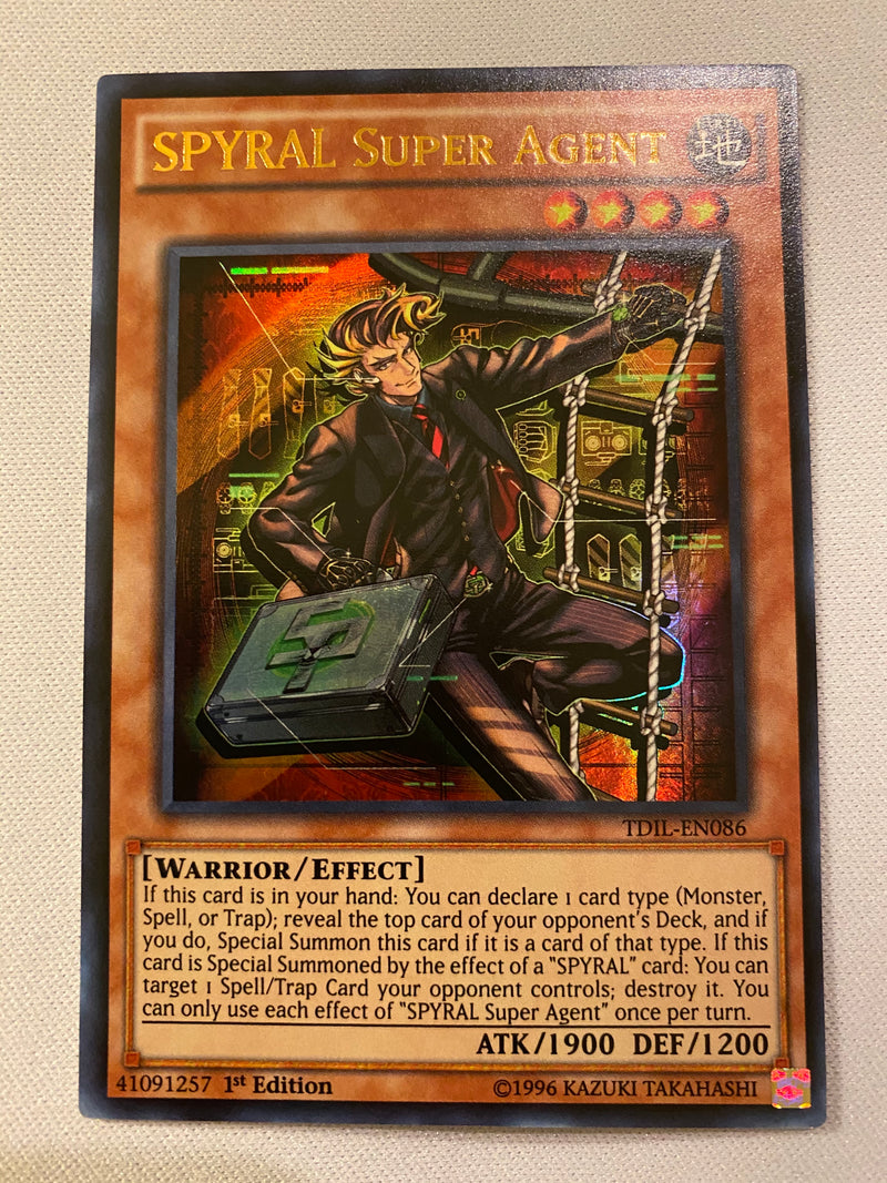 Yugioh SPYRAL Super Agent TDIL-EN086  Ultra Rare  1st Edition Near Mint