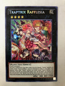 Yugioh Traptrix Rafflesia BOSH-EN099 Secret Rare Unlimited Edition NM