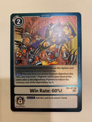 Digimon TCG Win Rate 60% EX1-071 Rare Naer Mint