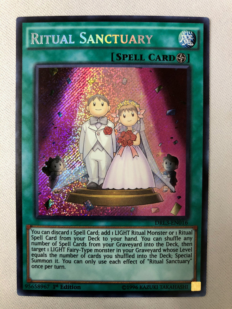 Yugioh Ritual Sanctuary DRL3-EN016 Secret Rare 1st Edition Near Mint Yugioh Ritual Sanctuary DRL3-EN016 Secret Rare 1st Edition Near Mint