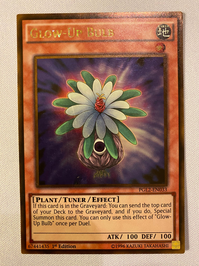 Yugioh Glow-Up Bulb  PGL2-EN033  Gold Rare  1st Edition Near Mint