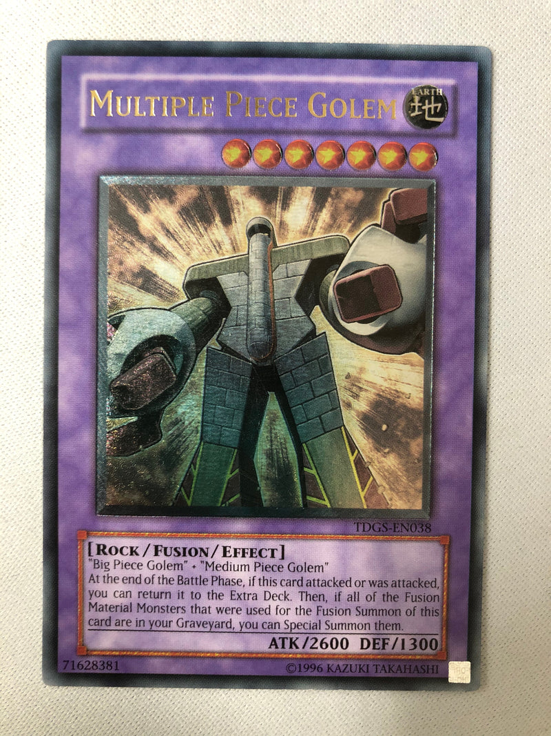 Yugioh Multiple Piece Golem TDGS-EN038 Ultimate Rare Unlimited Edition NM