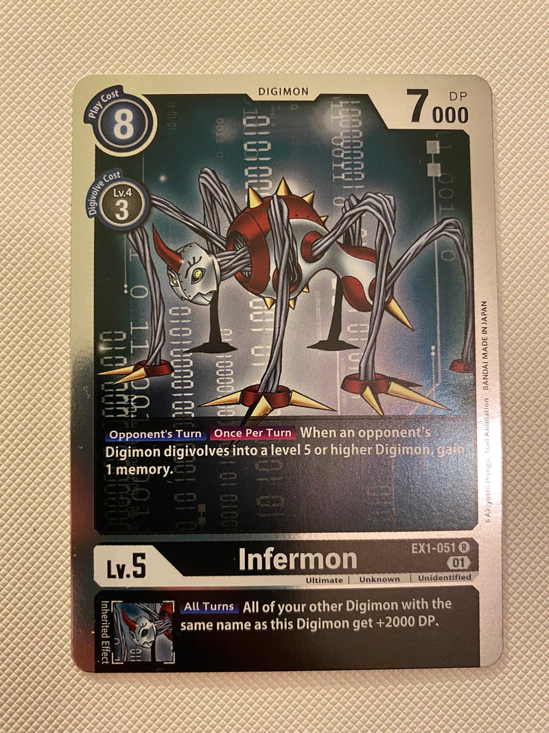 Digimon TCG Infermon EX1-051 Rare Naer Mint
