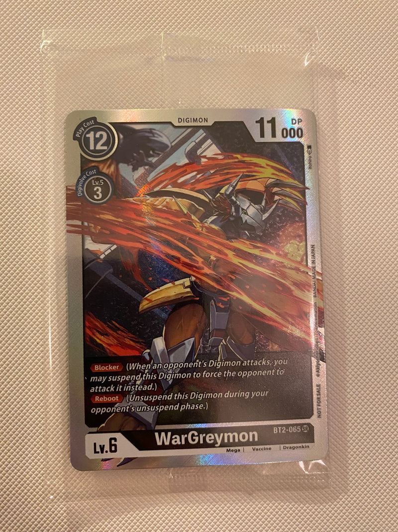 Digimon TCG WarGreymon BT2-065 Classic Collection Box Topper Sealed NM