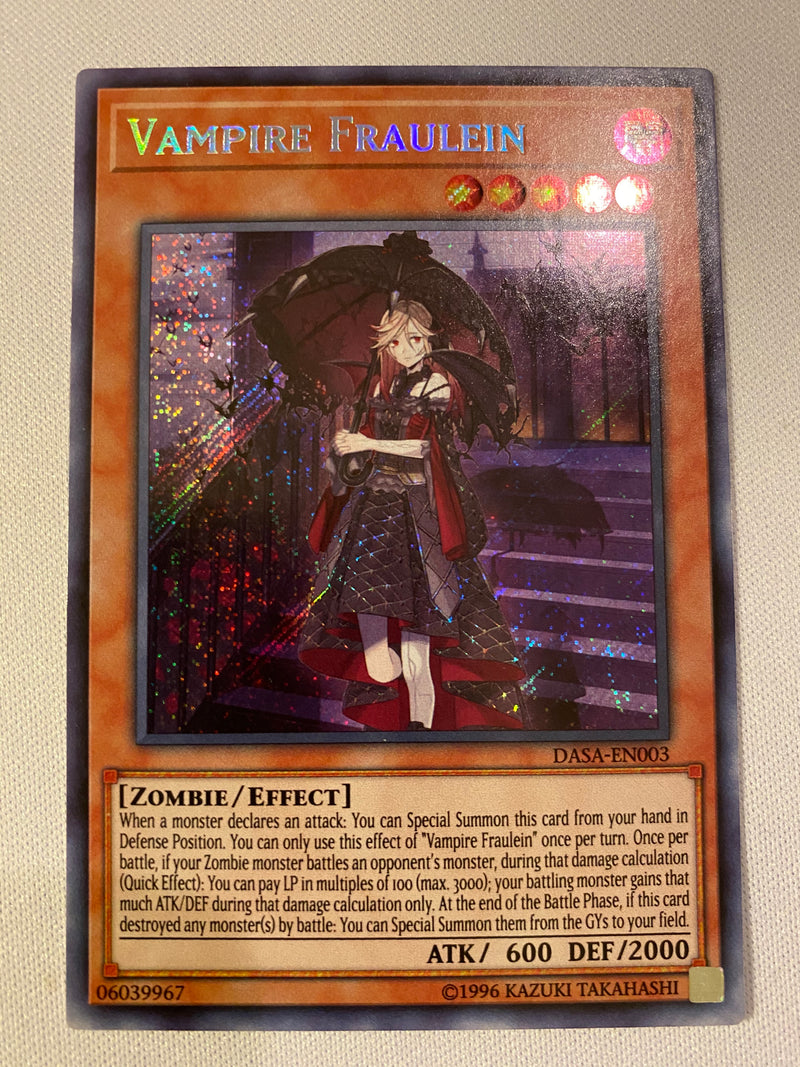 Yugioh Vampire Fraulein DASA-EN003 Secret Rare Unlimited Near Mint Yugioh Vampire Fraulein DASA-EN003 Secret Rare Unlimited Near Mint