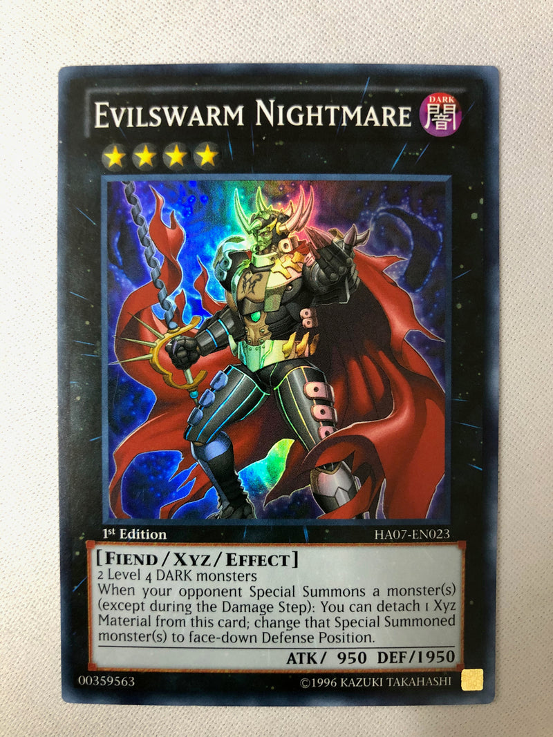 Yugioh Evilswarm Nightmare HA07-EN023 Super Rare 1st Edition NM