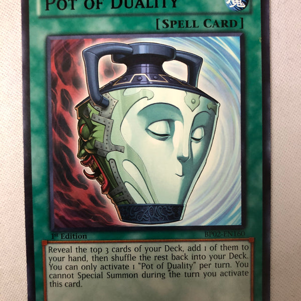 Yugioh Pot of Duality BP02-EN160 Rare 1st Edition Near Mint