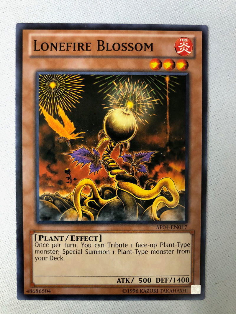 Yugioh Lonefire Blossom AP04-EN017 Common Unlimited Edition Near Mint