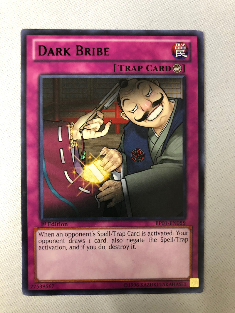 Yugioh Dark Bribe (Black) BP01-EN055 Rare 1st Edition NM