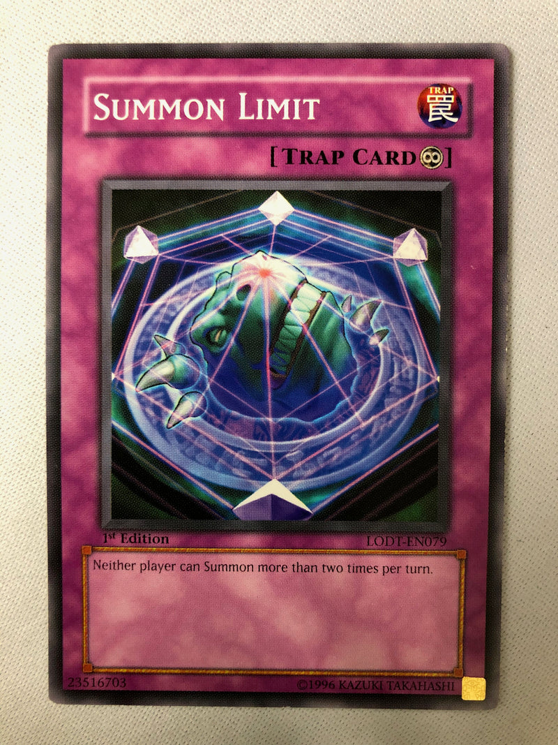 Yugioh Summon Limit LODT-EN079 Common 1st Edition NM