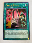 Yugioh Card of Demise MIL1-EN014 1st Edition Ultra Rare Near Mint