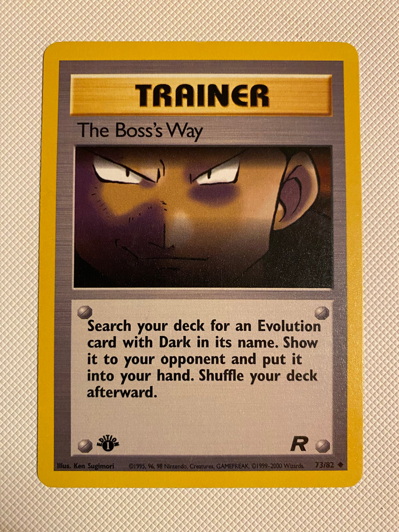 The Boss&s Way 73/82  Team Rocket Set Common  Near Mint