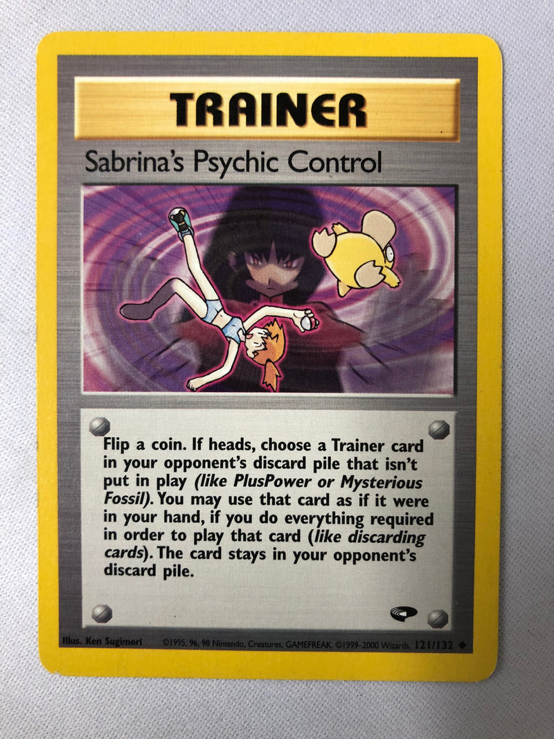 Sabrina's Psychic Control 121/132 Uncommon Pokemon Card Near Mint