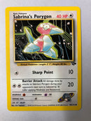 Sabrina’s Porygon 98/132 Gym Challenge Common Pokemon Card NM