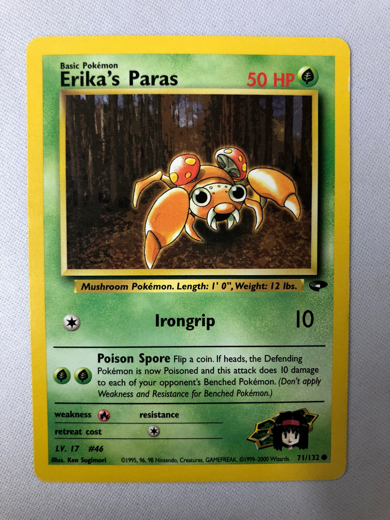 Erika’s Paras 71/132 Common Pokemon Card Near Mint