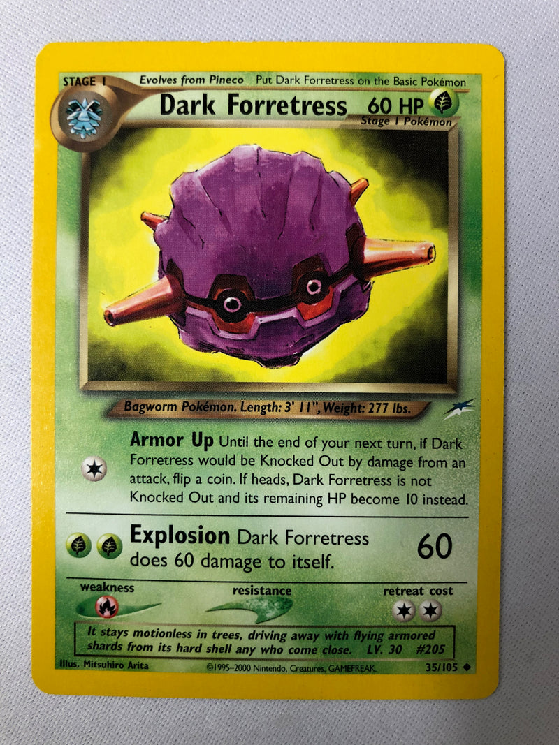 Dark Forretress 35/105 Uncommon Pokemon Card Near Mint