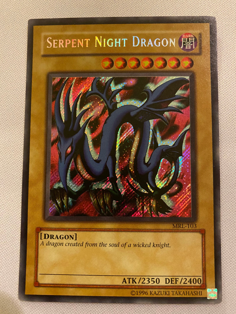Yugioh Serpent Night Dragon MRL-103 Secret Rare Unlimited Near Mint