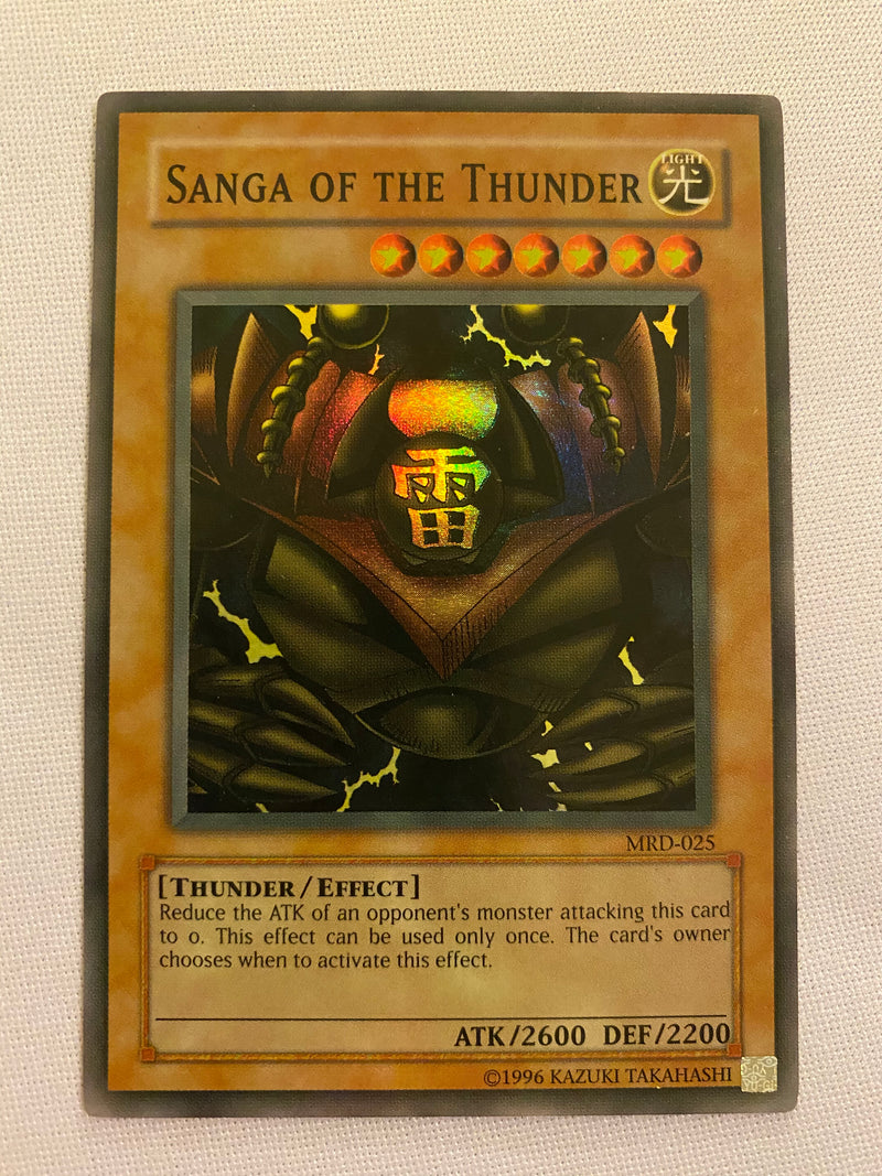 Yugioh Sanga of the Thunder  MRD-025  Unlimited Super Rare Near Mint