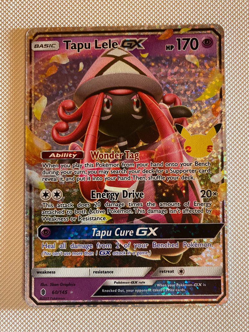 Tapu Lele GX 60/145 Pokemon Card Promo Naer Mint Tapu Lele GX 60/145 Pokemon Card Promo Naer Mint