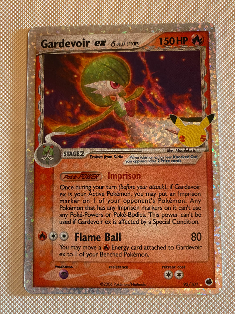 Gardevoir EX Celebrations 93/101 Pokemon Card Naer Mint