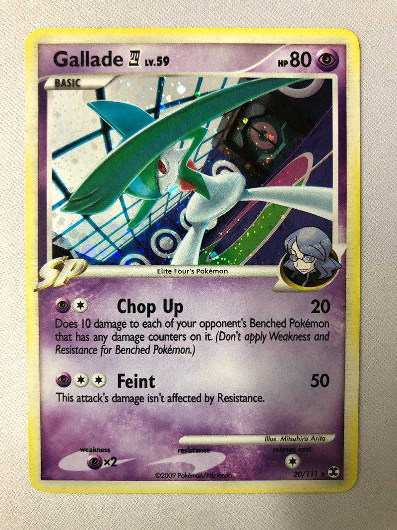 Gallade LV.59 20/111 Rising Rivals Holo Rare Pokemon Card NM Gallade LV.59 20/111 Rising Rivals Holo Rare Pokemon Card NM