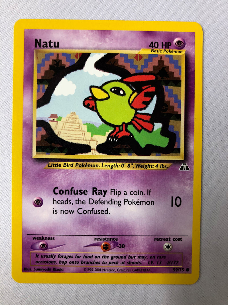 Natu 59/75 Neo Discovery Common Pokemon Card NM