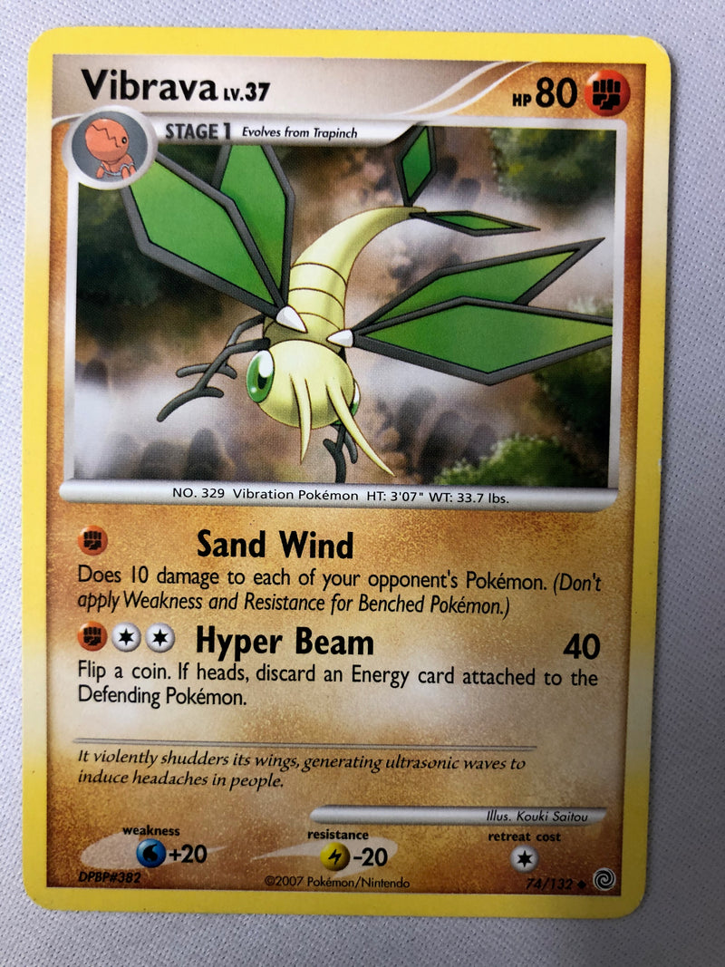 Vibrava LV.37 74/132 Secret Wonders Uncommon Pokemon Card NM