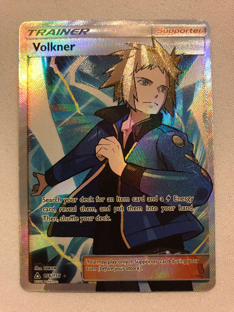 Volkner 156/156 Holo Full Art Ultra Rare Pokemon Card Near Mint