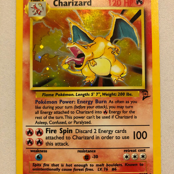 Charizard 4/130 Base Set 2 Holo Rare Pokemon Card Near Mint Charizard 4/130 Base Set 2 Holo Rare Pokemon Card Near Mint