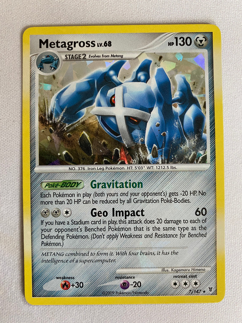 Metagross 7/147 Holo Rare Pokemon Card  Near Mint