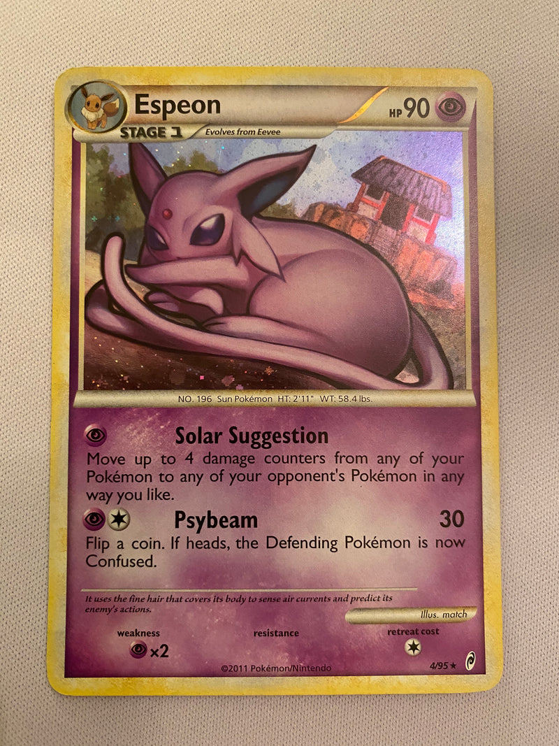 Espeon 4/95 Holo Rare Pokmon Card Near Mint Espeon 4/95 Holo Rare Pokmon Card Near Mint