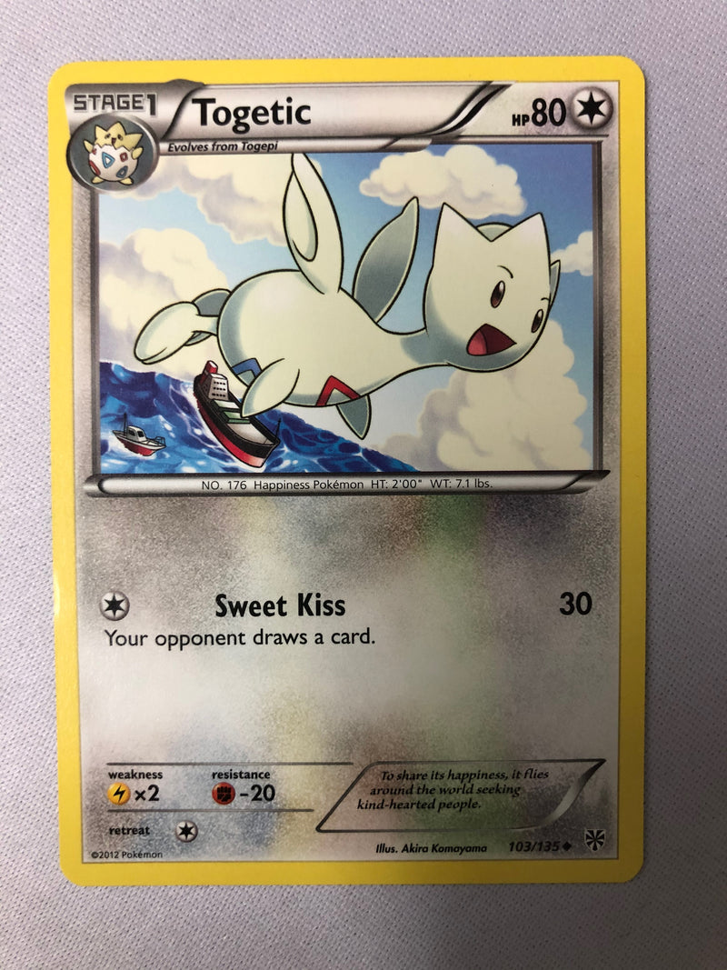 Togetic 103/135 Plasma Storm Uncommon Non Holo Pokemon Card NM
