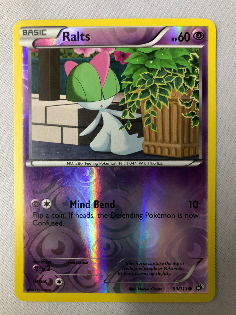 Ralts 59/113 Legendary Treasures Common Reverse Holo Pokemon Card NM
